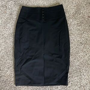 Black pencil skirt
